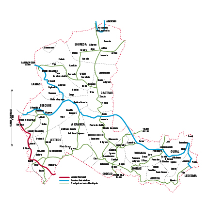 Mapa de Boqueix&oacute;n